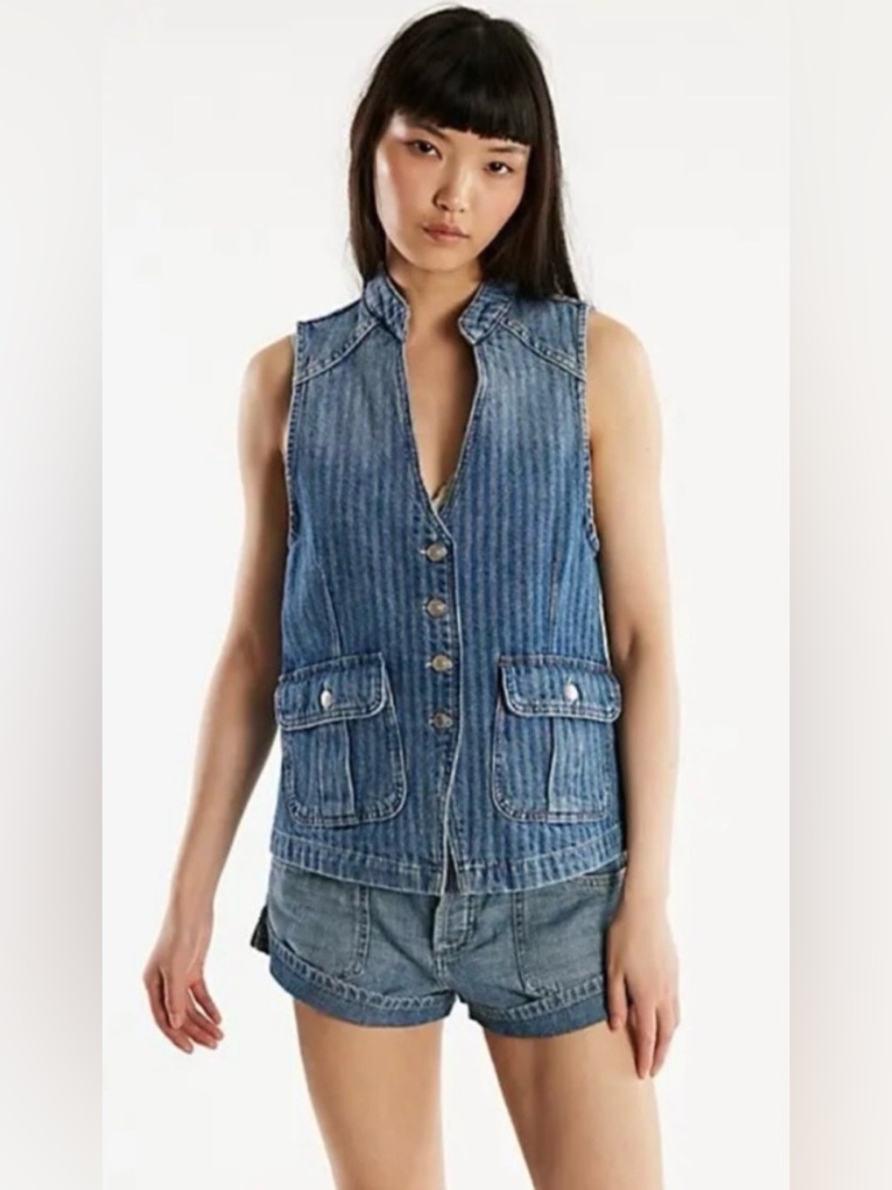 Free People Kaden Vest NWOT Sold Out Free People Festival Boho Oversized M - Picture 5 of 6